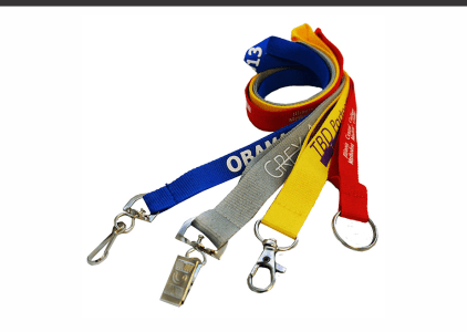 Promotional Customized Open Ended Combo Polyester w/ Badge Holder Lanyards